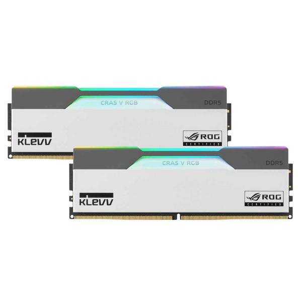 KLEVV CRAS V RGB ROG Certified DDR5 32GB (2x16GB) 7200MHz CL34 Memory SK Hynix Chip AMD EXPO & Intel XMP 3.0 CVR16X2-KD5AGUA80-72B340P
