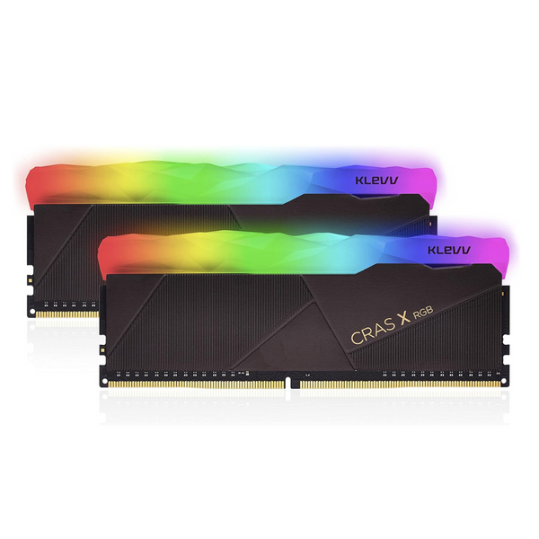KLEVV 32GB Kit (2x16GB) Cras X RGB CX16X2-KD4AGUA80-32A160X DDR4 3200MHz Memory