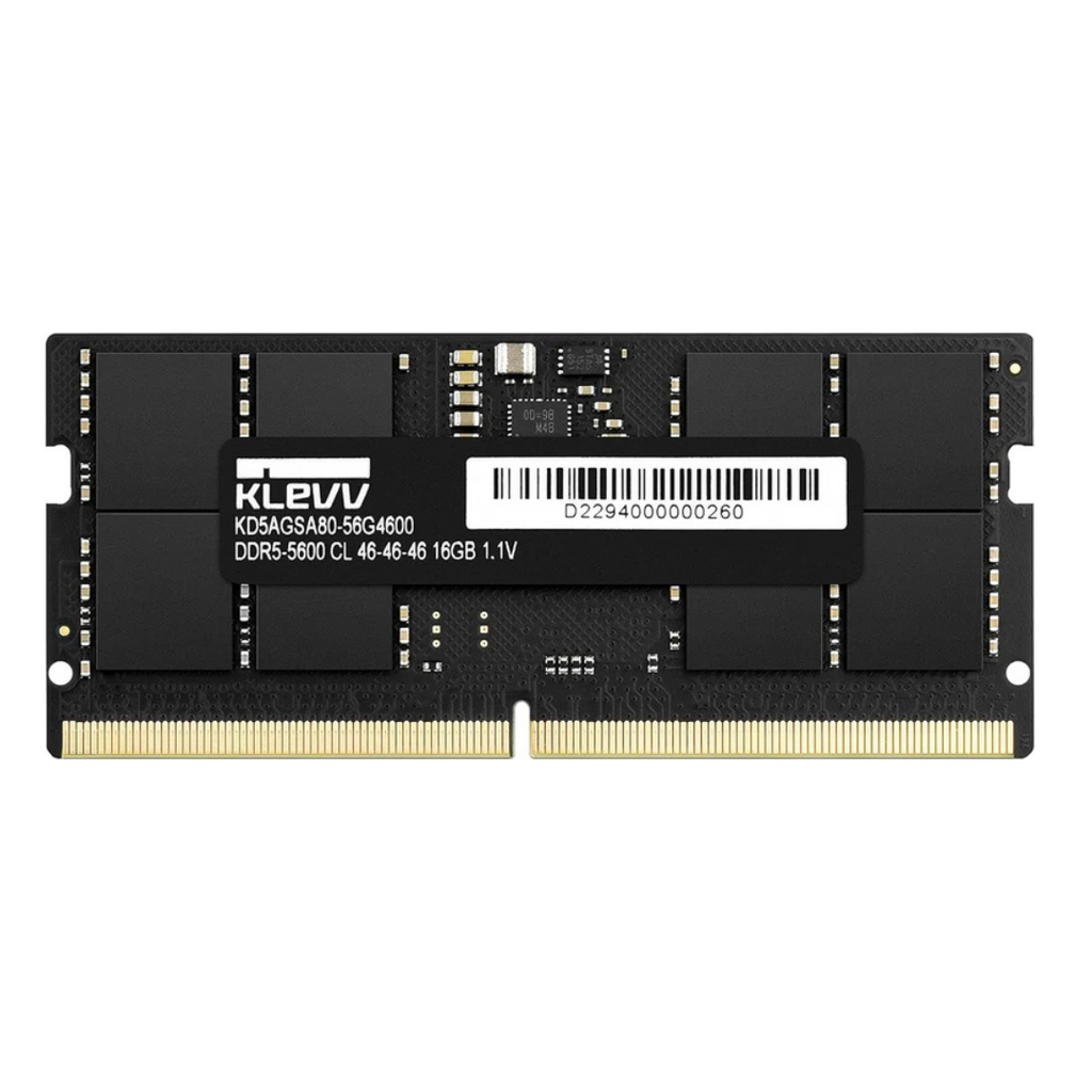 KLEVV DDR5 SODIMM 32GB (1x32GB) DDR5 5600MHz A-DIE SODIMM Notebook Mem