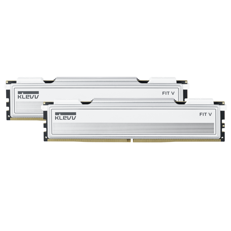 KLEVV Fit V White 白色 DDR5 32GB (2x16GB) 6000MHz CL28 Memory SK Hynix Chip AMD EXPO & Intel XMP 3.0 FV16X2-KD5AGU880-60B280F