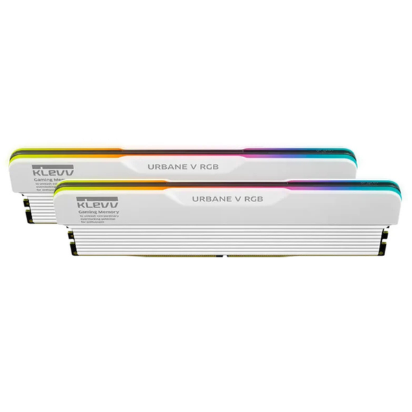 KLEVV Urbane V RGB White 白色 DDR5 48GB (2x24GB) 6400MHz CL32 Memory SK Hynix Chip AMD EXPO & Intel XMP 3.0 UV24X2-KD5KGUD80-64A320M