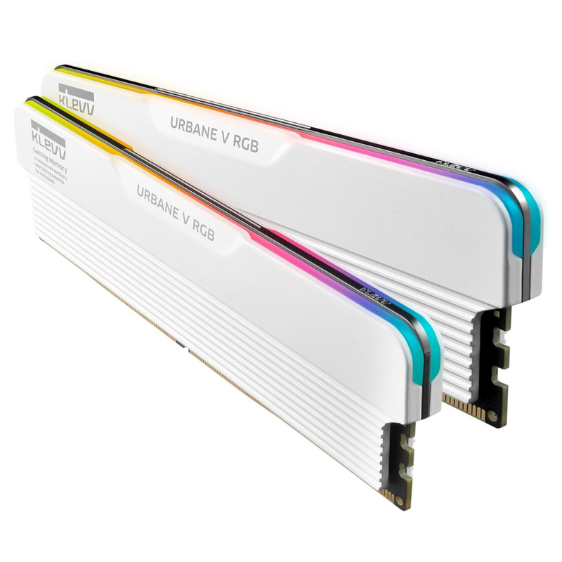 KLEVV Urbane V RGB White 白色 DDR5 48GB (2x24GB) 6000MHz CL30 Memory SK Hynix Chip AMD EXPO & Intel XMP 3.0 UV24X2-KD5KGUD80-60A300M