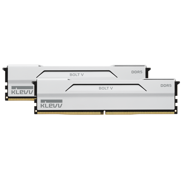 KLEVV Bolt V White 白色 DDR5 32GB (2x16GB) 6000MHz CL28 A-DIE Memory SK Hynix Chip AMD EXPO & Intel XMP 3.0 BV16X2-KD5AGUA80-60B280I