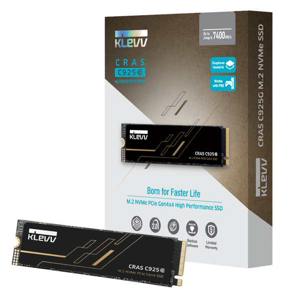 KLEVV 1TB CRAS C925G K01TBM2SP0-25G M.2 2280 PCIe Gen4 x4 SSD