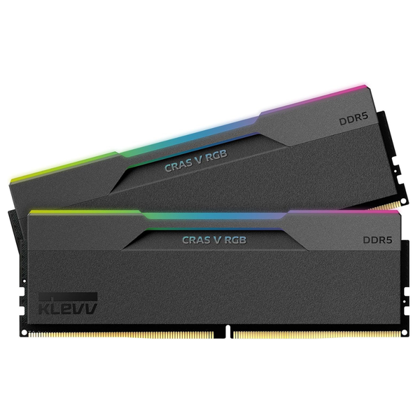 KLEVV CRAS V RGB Black 黑色 DDR5 32GB (2x16GB) 8000MHz CL38 Memory SK Hynix Chip AMD EXPO & Intel XMP 3.0 (CV16X2-KD5AGUA80-80D380G)