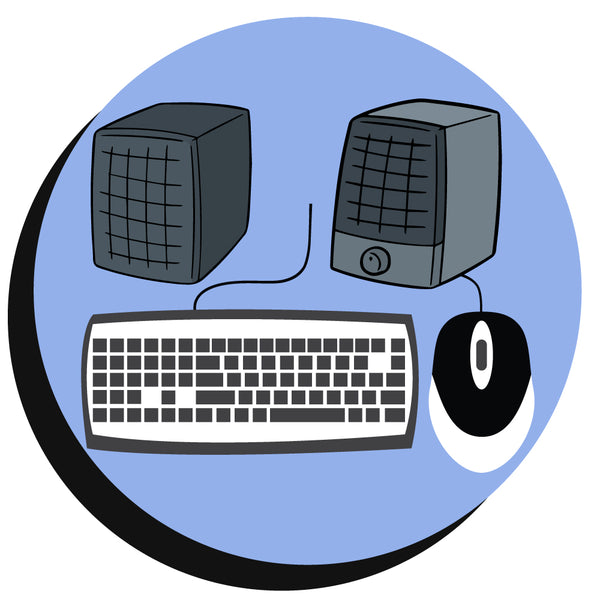 FREE : USB Keyboard & Mouse, Speaker