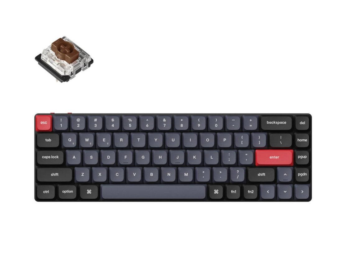 Keychron K7 Pro QMK/VIA Wireless Custom Mechanical Keyboard -Black (Br
