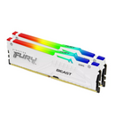 Kingston 32GB Kit (2x16GB) KF560C30BWEAK2-32 CL30 FURY Beast RGB White 白色 DDR5 6000MHz Memory (AMD EXPO & Intel XMP 3.0)