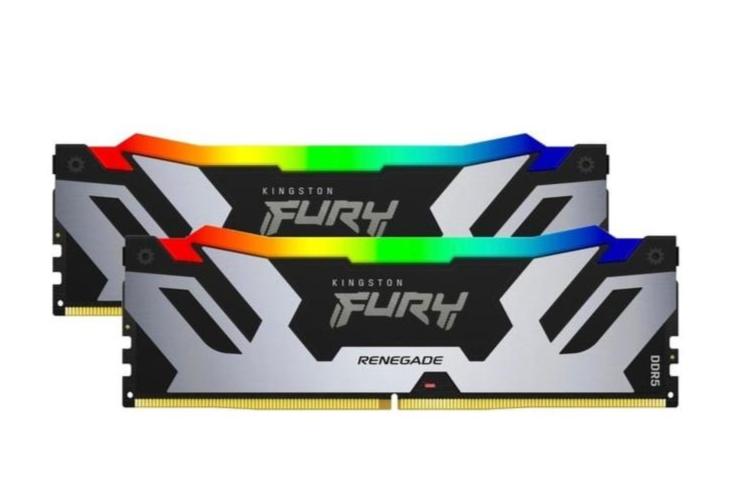 Kingston 32GB Kit (2x16GB) KF576C38RSAK2-32 FURY Renegade RGB Black 黑色 DDR5 7600MHz Memory