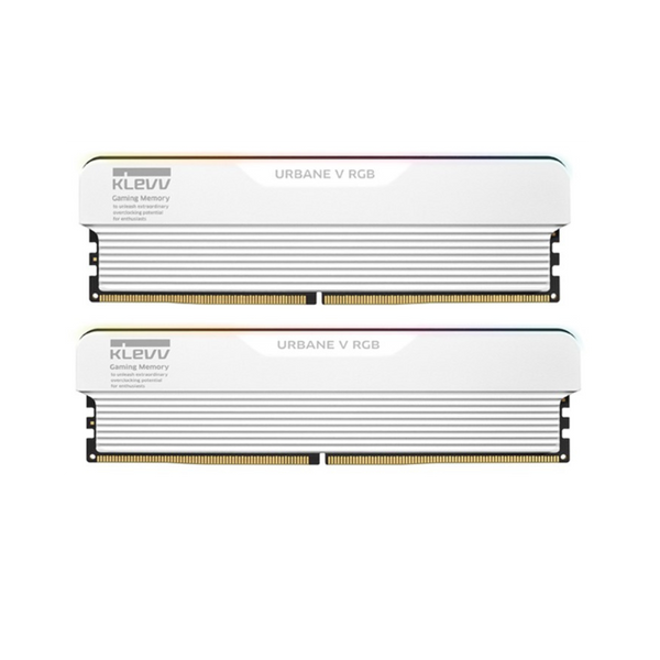 KLEVV Urbane V RGB White 白色 DDR5 32GB (2x16GB) 6400MHz CL32 Memory SK Hynix Chip AMD EXPO & Intel XMP 3.0 UV16X2-KD5AGUA80-64A320M
