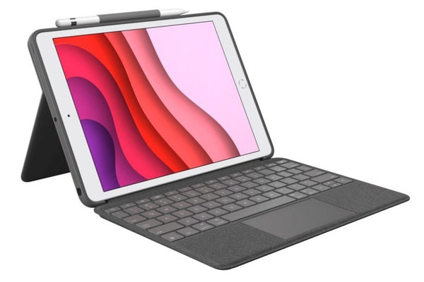 Logitech Combo Touch keyboard case with trackpad (iPad 10.2" 7th, 8th, 9th generation) 920-009726 Original licensed 