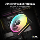 Corsair iCUE LINK LX120 RGB Expansion Black 120mm PWM PC Case Fan (CO-9051025-WW)