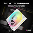 Corsair iCUE LINK LX120 RGB Expansion White 120mm PWM PC Case Fan (CO-9051029-WW)