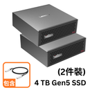 Lenovo ThinkStation PGX (4T, Gen5) AI 開發者工作站電腦 (NVIDIA GB10 Grace Blackwell Superchip/128GB/4TB PCIe 5.0/NVIDIA DGX OS)x2部 + QSFP專用連接線 - 1年保養
