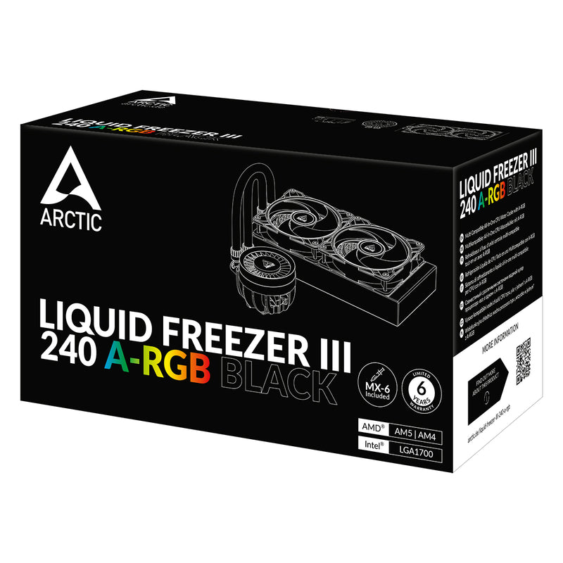 ARCTIC Liquid Freezer III 240 ARGB BLACK Liquid CPU Cooler