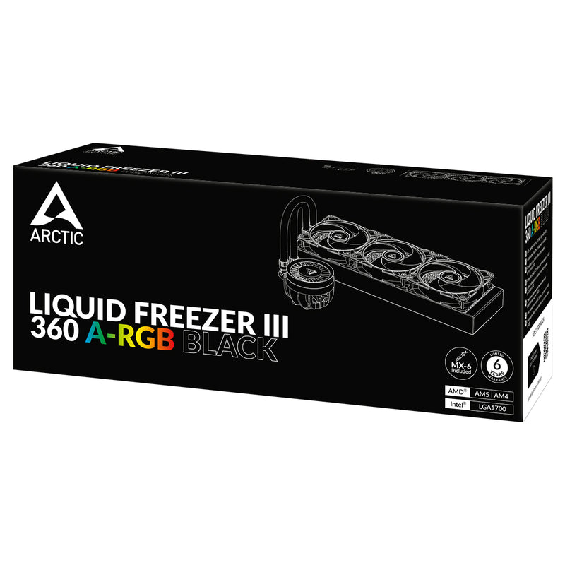 ARCTIC Liquid Freezer III 360 ARGB BLACK 黑色 Liquid CPU Cooler