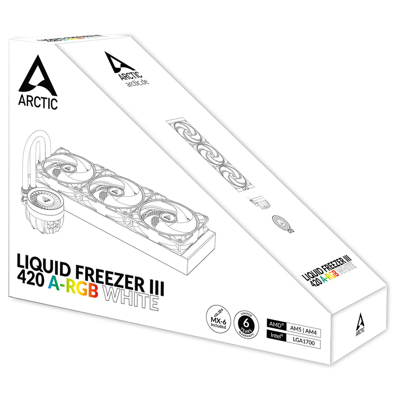 ARCTIC Liquid Freezer III 420 White ARGB Liquid CPU Cooler