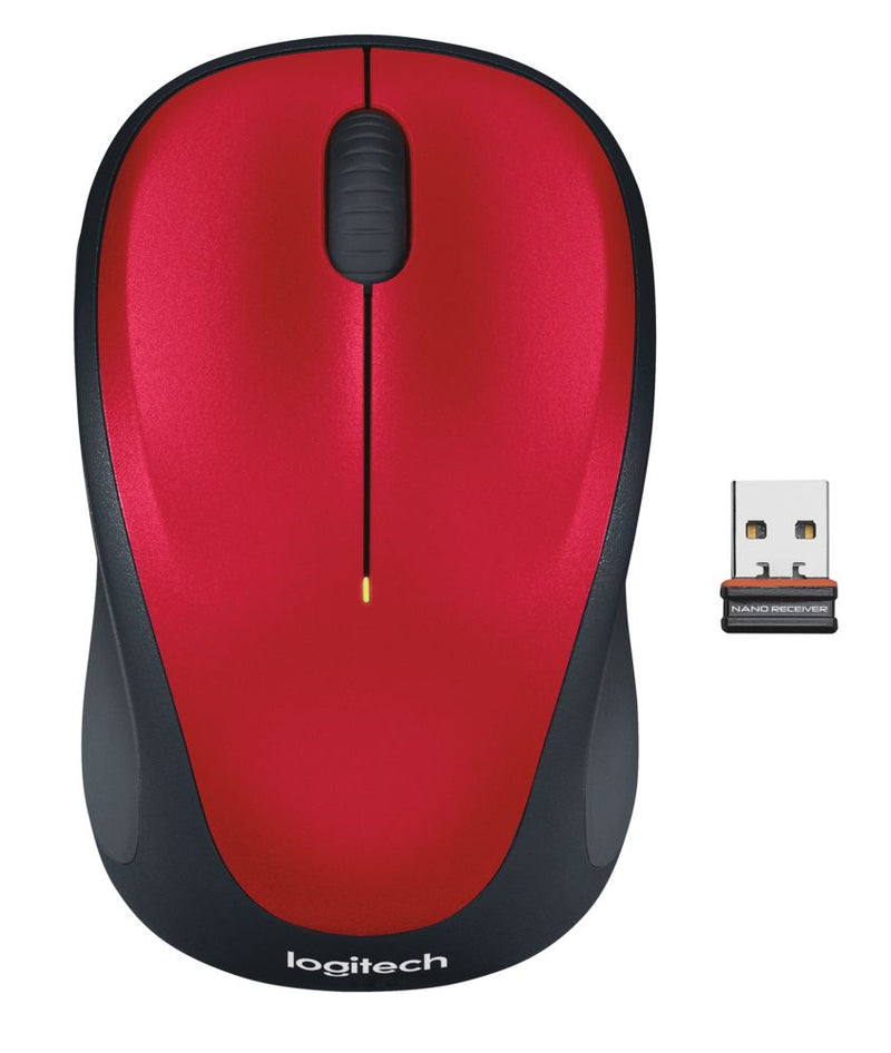 Logitech M235 Wireless Mouse Wireless Optical Mouse - Red 910-007130 Original licensed product 