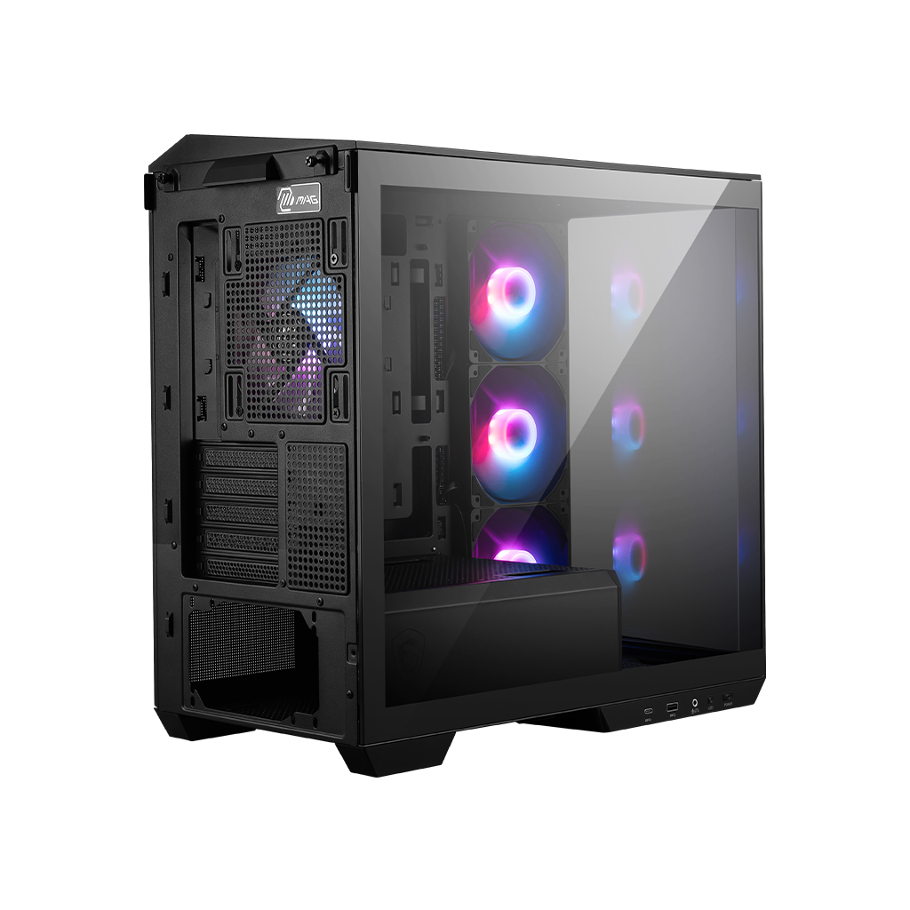 MSI MAG PANO M100R PZ BLACK 黑色Micro ATX Case 支援背插式 MSI MAG PANO M100R PZ BLACK 黑色Micro ATX Case 支援背插式
