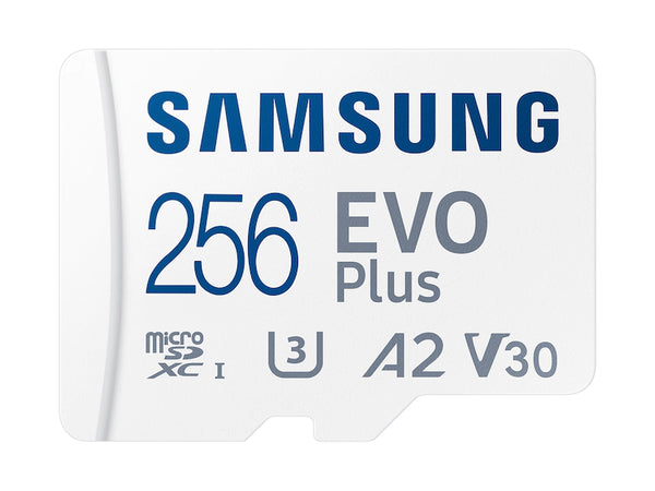 SAMSUNG 256GB EVO Plus microSDXC (A2, V30, UHS-I/U3, 130MB/s) MB-MC256KA 772-4501 