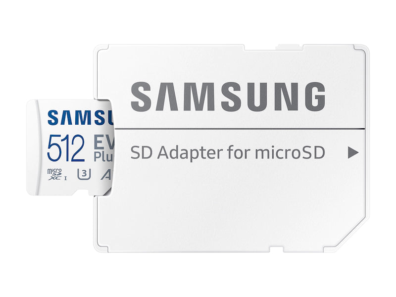 SAMSUNG 512GB EVO Plus microSDXC (A2, V30, UHS-I/U3, 130MB/s) MB-MC512KA 772-4504 