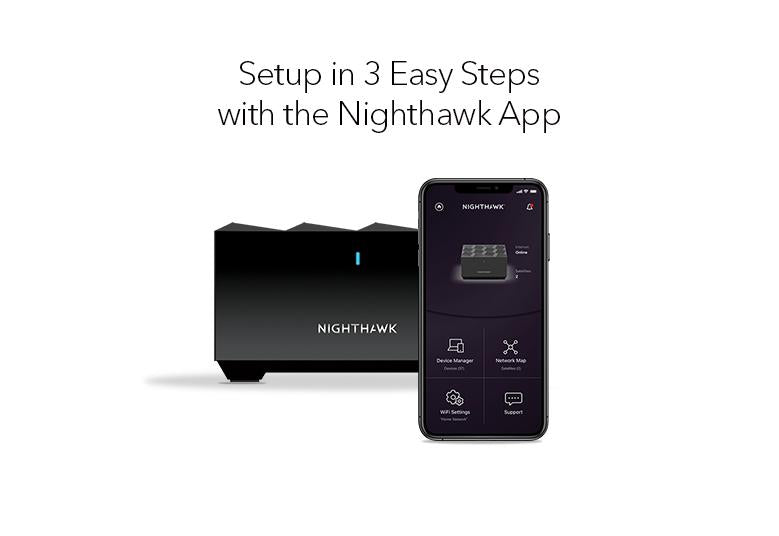 NETGEAR Nighthawk MK72S + MS70 AX3000 Dual Band Mesh WiFi 6 System (2件