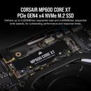 CORSAIR 1TB MP600 CORE XT CSSD-F1000GBMP600CXTR2 PCIe Gen4 x4 NVMe 1.4 M.2 SSD