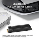 CORSAIR 8TB MP600 PRO LPX w/Heatsink CSSD-F8000GBMP600PLP M.2 2280 PCIe Gen4 x4 SSD