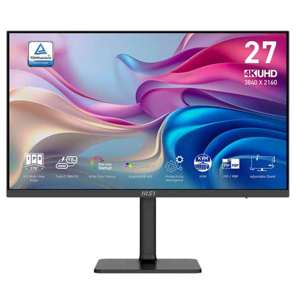 [最新產品] MSI 27" Modern MD272UPHG 60Hz 4K UHD IPS (16:9) 顯示器 MO-MD272UP