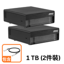 MSI EdgeXpert MS-C931 (1T)x2 (NVIDIA GB10, 128GB DDR5 Ram + 1TB SSD) 精巧桌上型 AI 超級電腦 (CS-MSC931A) x2部 + QSFP專用連接線