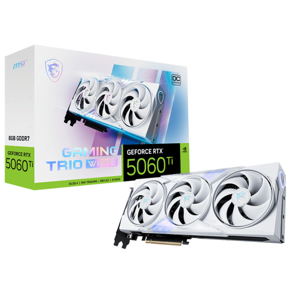 MSI GeForce RTX 5060 Ti GAMING TRIO OC WHITE 8GB GDDR7 (DI-N506TM8)