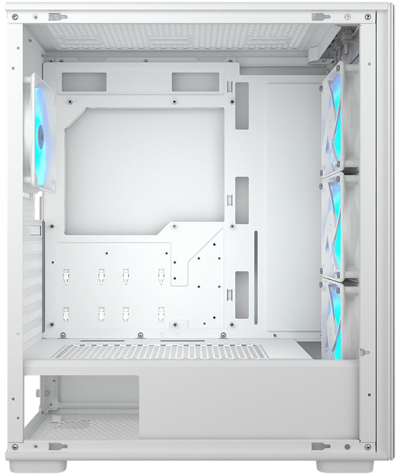 Cougar MX220 White ARGB Tempered Glass ATX Case comes with 4 12cm ARGB fans pre-installed 
