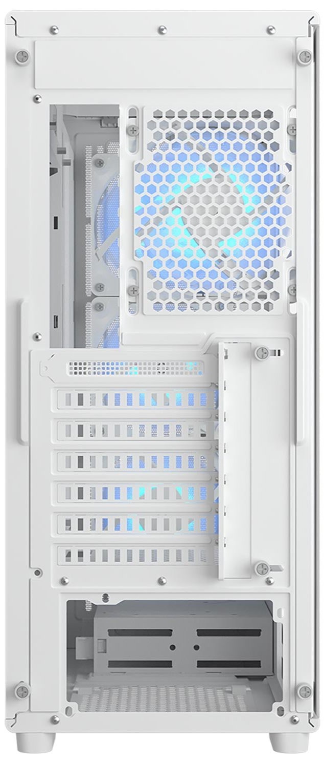 Cougar MX220 White ARGB Tempered Glass ATX Case comes with 4 12cm ARGB fans pre-installed 