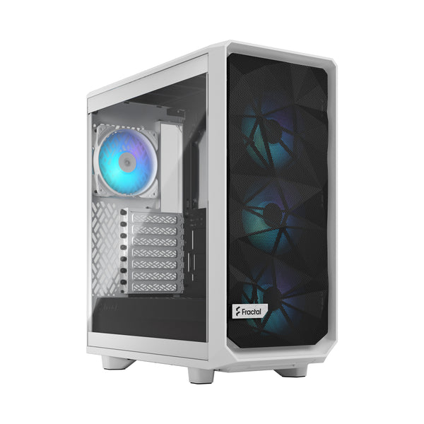 Fractal Design Meshify 2 Compact RGB White Clear Tempered Glass ATX Case FD-C-MES2C-08 