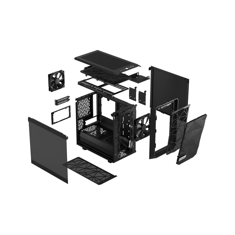 Fractal Design Meshify 2 Nano BLACK Dark Tempered Glass ATX Case FD-C-MES2N-01 