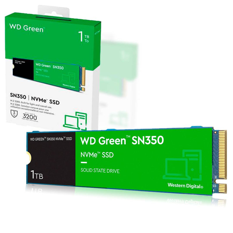 WD 1TB Green SN350 WDS100T3G0C M.2 2280 PCIe Gen3 x4 SSD