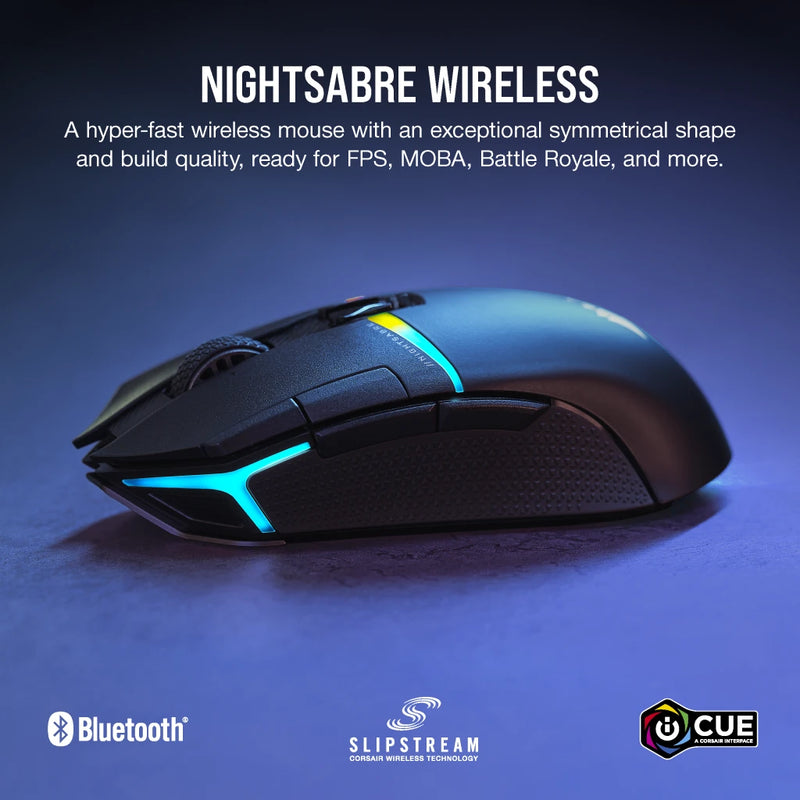 Corsair NIGHTSABRE WIRELESS RGB Gaming Mouse CH-931B011-AP