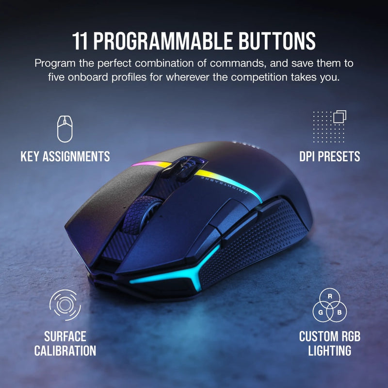 【優惠價】Corsair NIGHTSABRE Wireless RGB Gaming Mouse CH-931B011-AP
