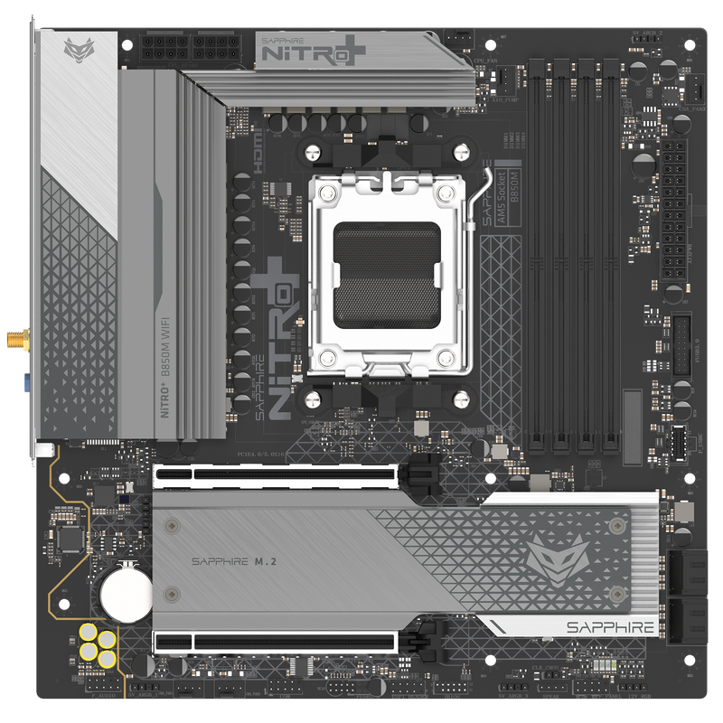 SAPPHIRE NITRO+ B850M WIFI DDR5,Socket AM5 mATX Motherboard