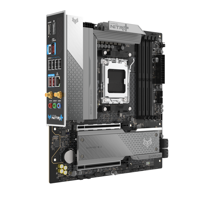 SAPPHIRE NITRO+ B850M WIFI DDR5,Socket AM5 mATX Motherboard