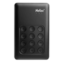 Netac K390 1TB USB3.0 AES256 獨立鍵盤密碼外置硬碟 (NT05K390K-001T-30BK)
