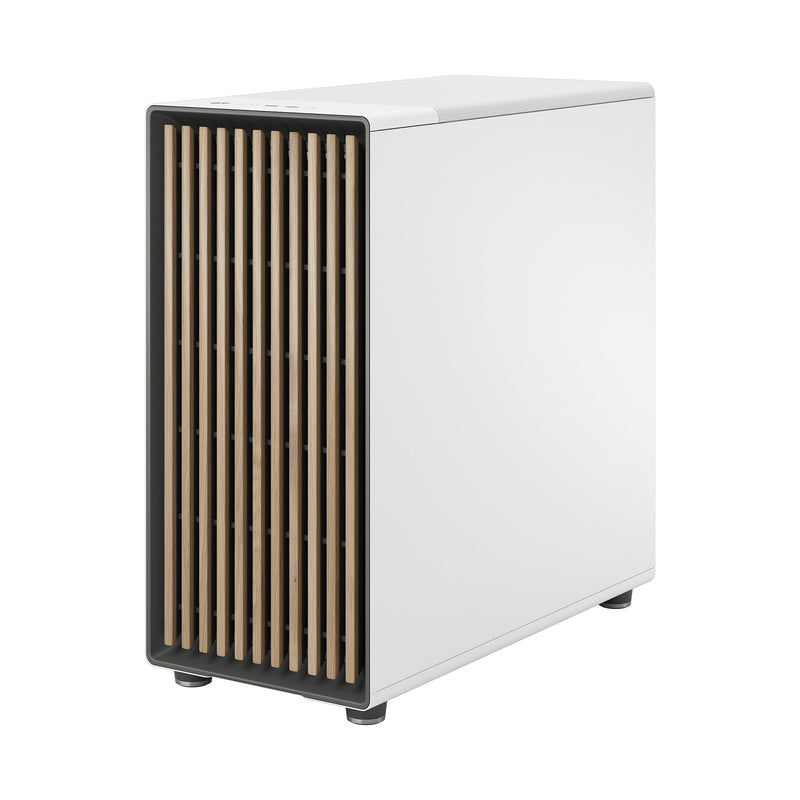 Fractal Design North XL Chalk White EATX Case with Oak Front and Clear TG Side Panel FD-C-NOR1X-04 