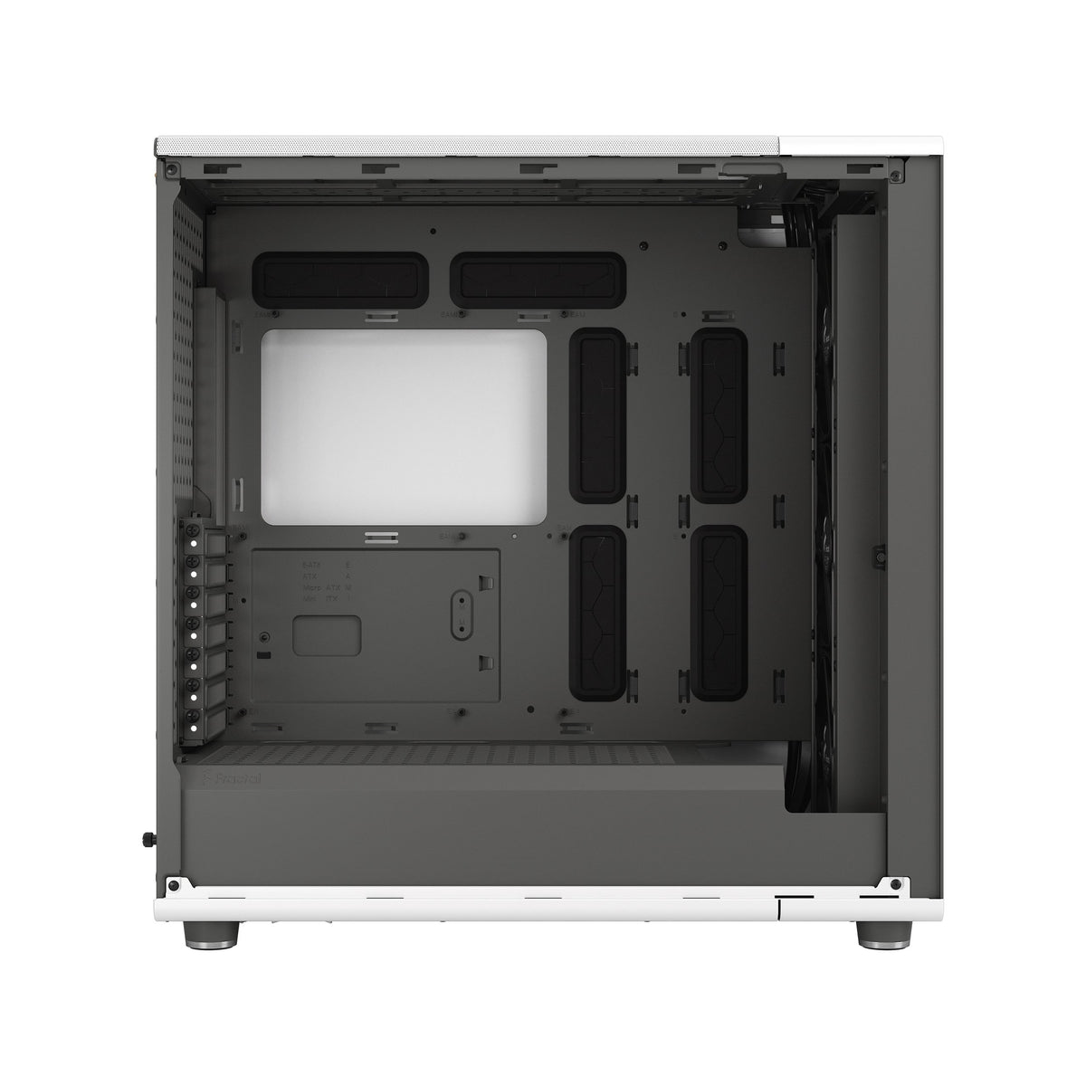 Fractal Design North XL Chalk White EATX Case with Oak Front and Clear