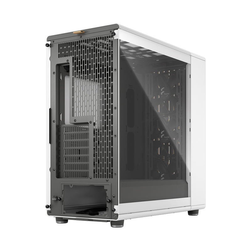 Fractal Design North XL Chalk White EATX Case with Oak Front and Clear TG Side Panel FD-C-NOR1X-04 