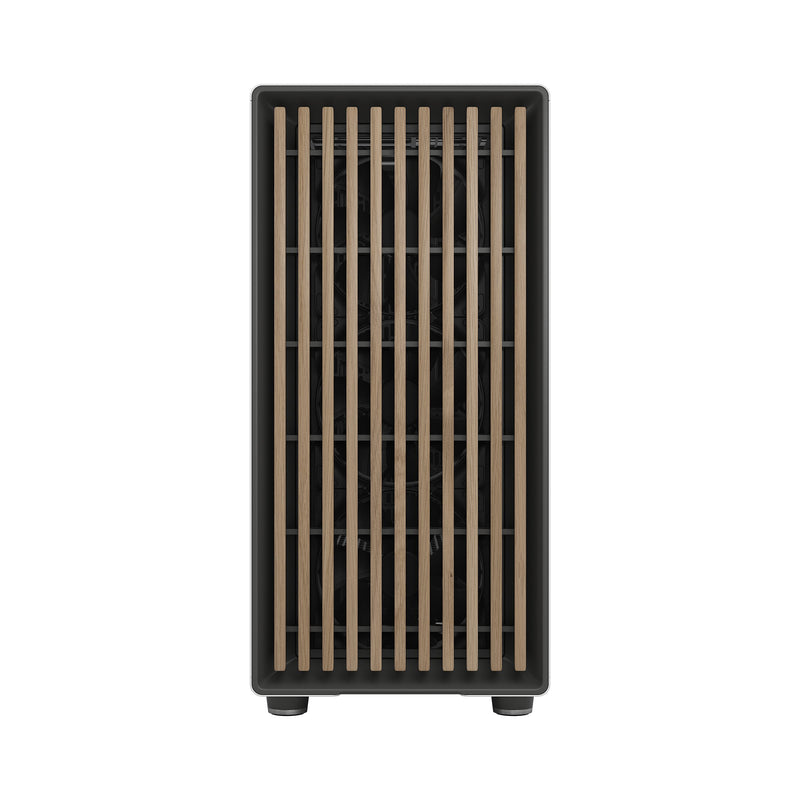 Fractal Design North XL Chalk White EATX Case with Oak Front and Clear TG Side Panel FD-C-NOR1X-04 