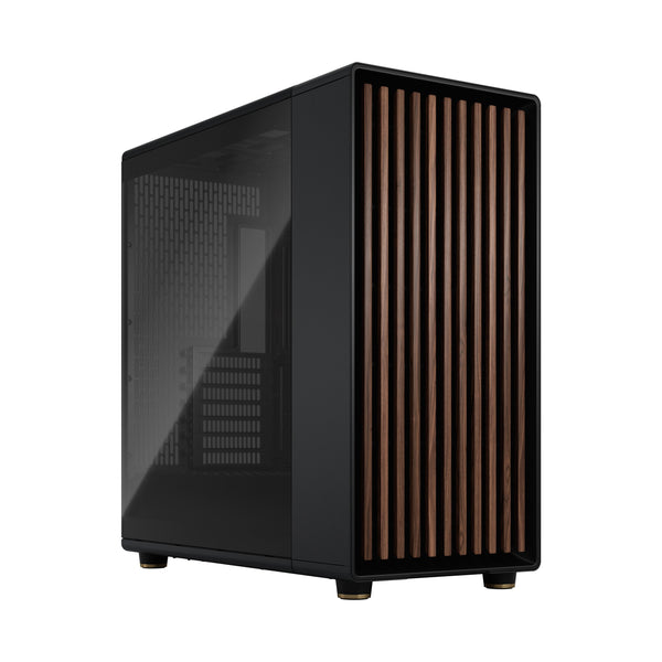 Fractal Design North XL Charcoal Black EATX Case with Walnut Front and Dark Tinted TG Side Panel FD-C-NOR1X-02 