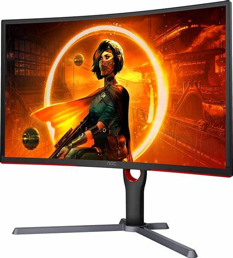 AOC 27" CQ27G3S 165Hz 2K QHD VA (16:9) Curved Gaming Monitor