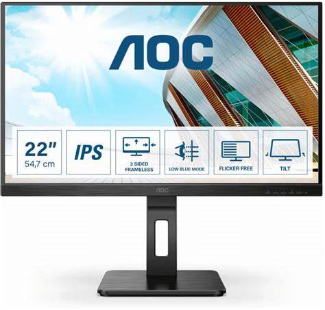 AOC 21.5" 22P2Q FHD IPS (16:9) 顯示器