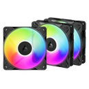 ARCTIC P12 PRO PST A-RGB Reverse 3 Packs Black 120mm Case Fan (TH-RP36PAR)