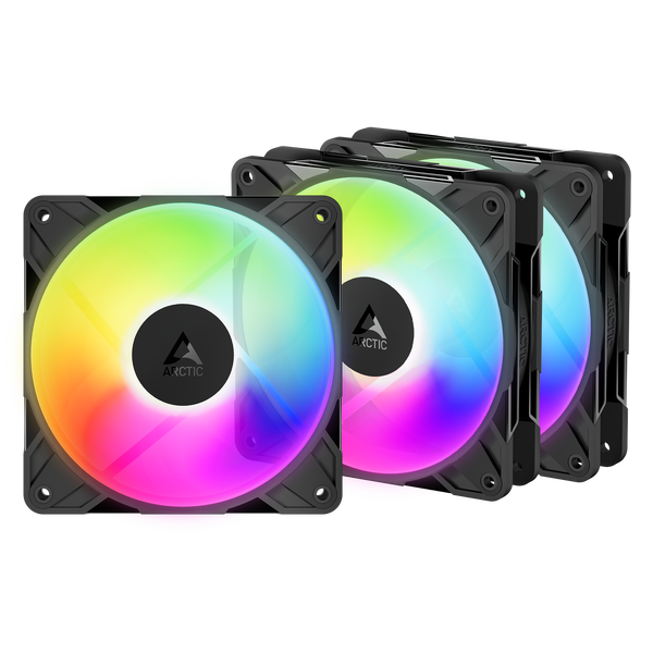 ARCTIC P12 PRO PST A-RGB Reverse 3 Packs Black 120mm Case Fan (TH-RP36PAR)